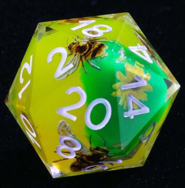 Green Sharp Edge Dice