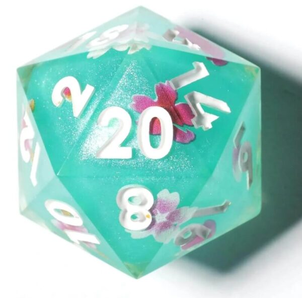 Green Sharp Edge Dice Set