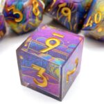 Purple Resin Layered Dice