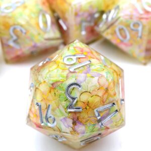 Rainbow Resin Layered Dice