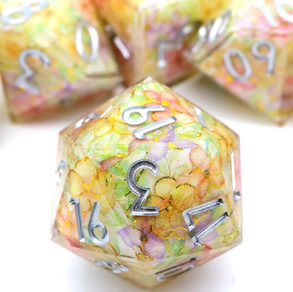 Rainbow Resin Layered Dice