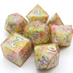 Rainbow Resin Layered Dice