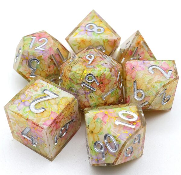 Rainbow Resin Layered Dice