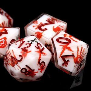 Red Blood Sharp Edge Dice